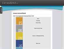 Tablet Screenshot of cursusdienst.net